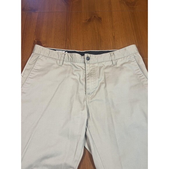 Volcom Pants‎ Mens 36x32 Khaki Straight Leg Chino Casual Dress Workwear Modern - Picture 2 of 16